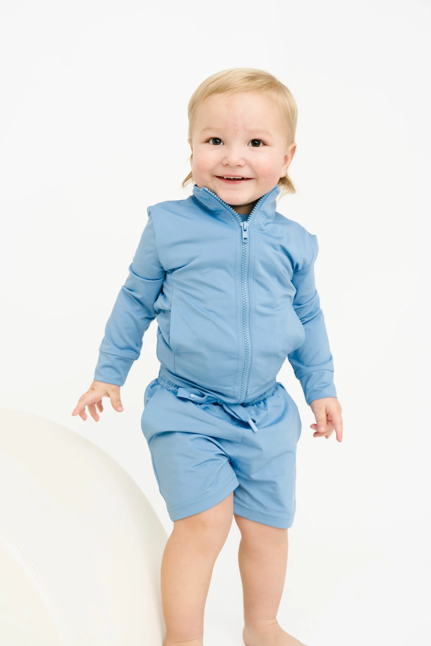 Little One Shop: Ocean Blue Active Zip Jacket