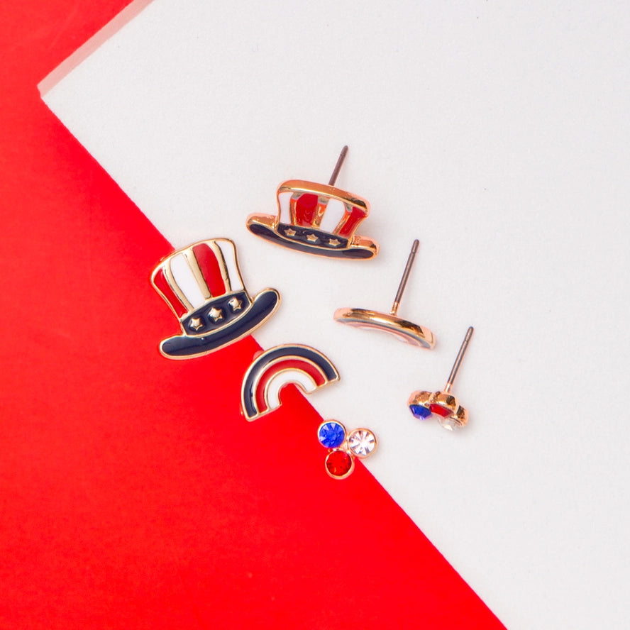 Patriotic Earring Set