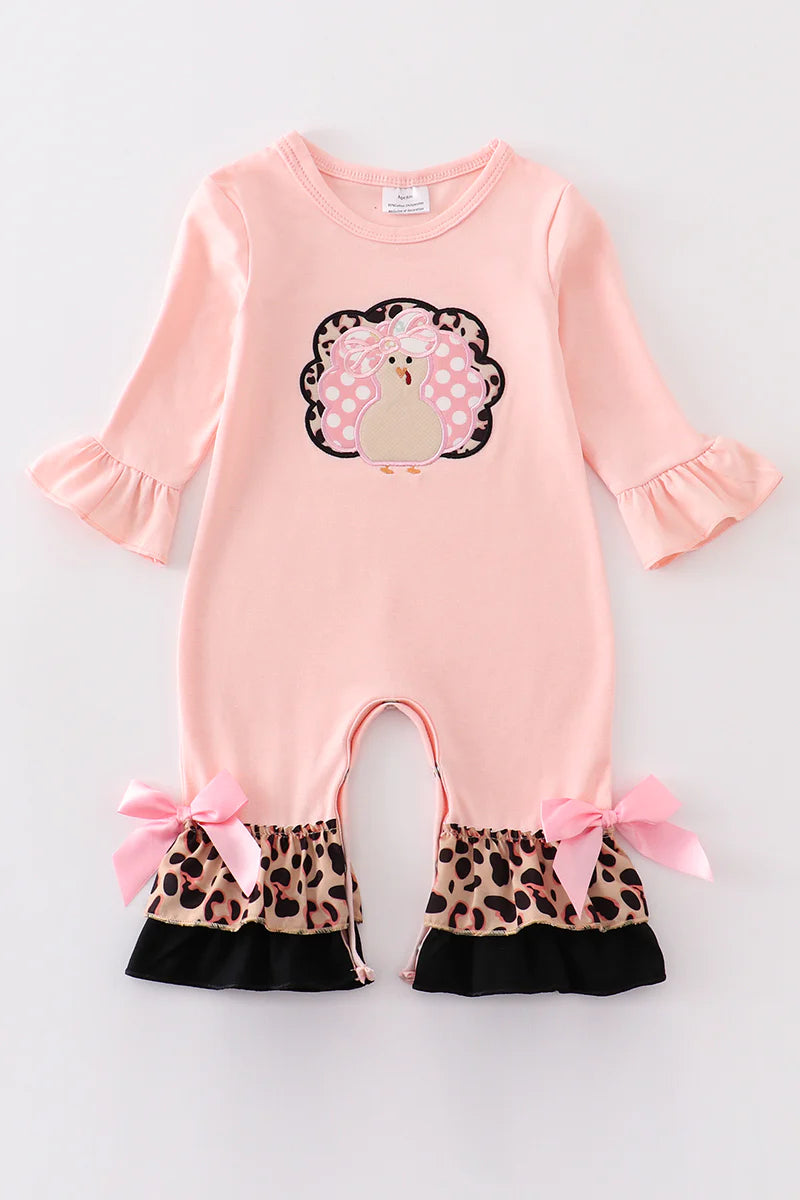 Pink Turkey Romper
