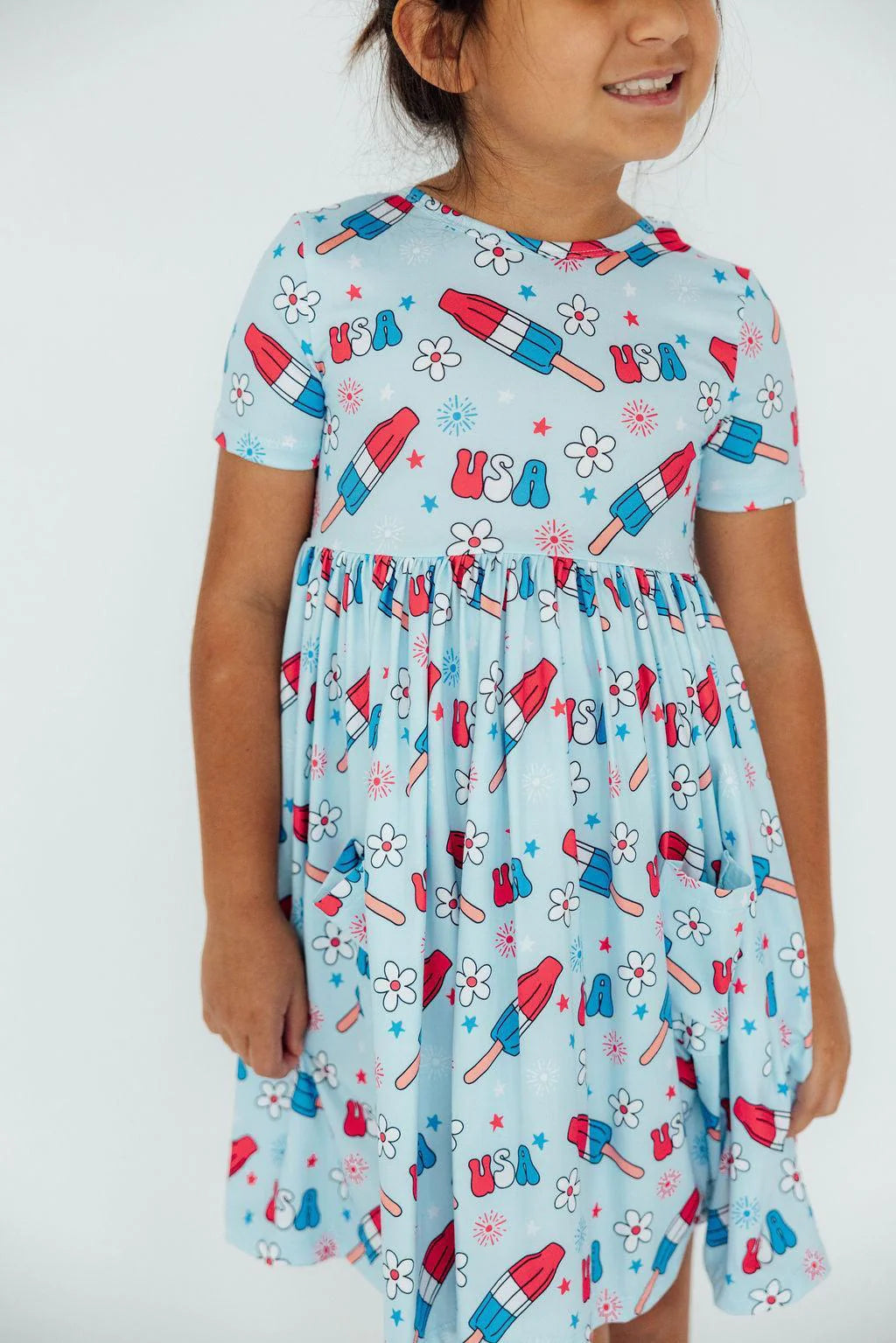Mila & Rose: Proudly Patriotic Pocket Twirl Dress