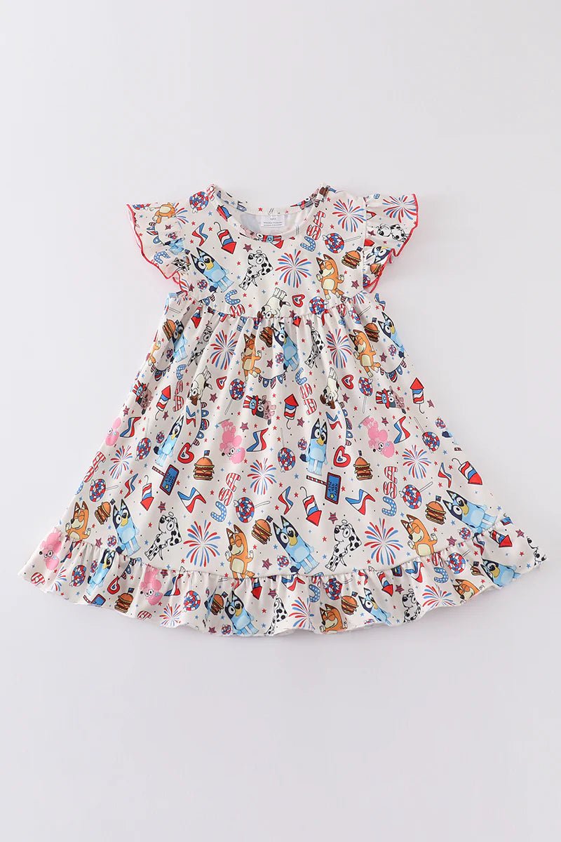 Red, White, and Bluey Dress