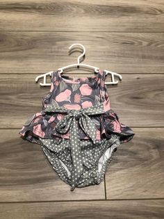 Sage Floral Romper