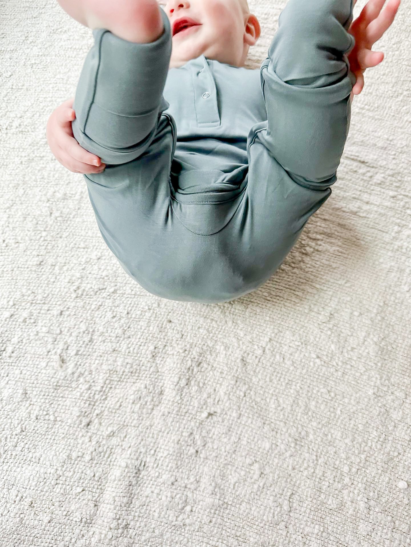 Short Sleeve Romper - Sea Blue