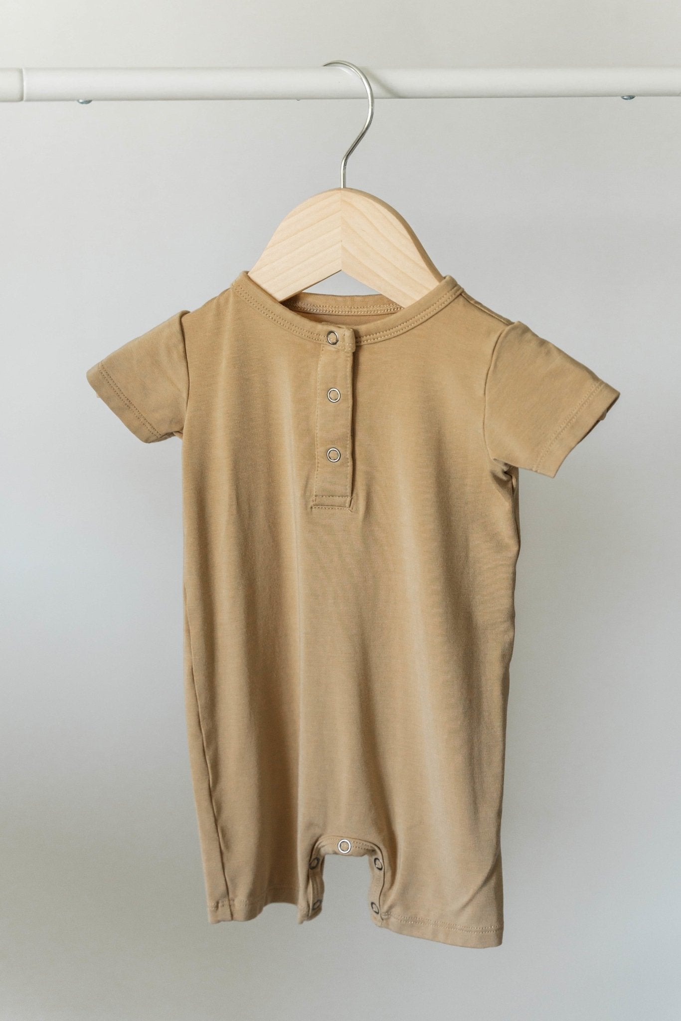 Shorty Romper- Desert Tan