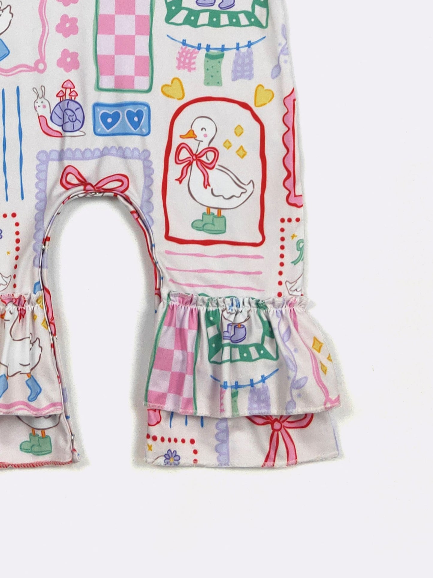 Silly Goose Girls Ruffle Romper