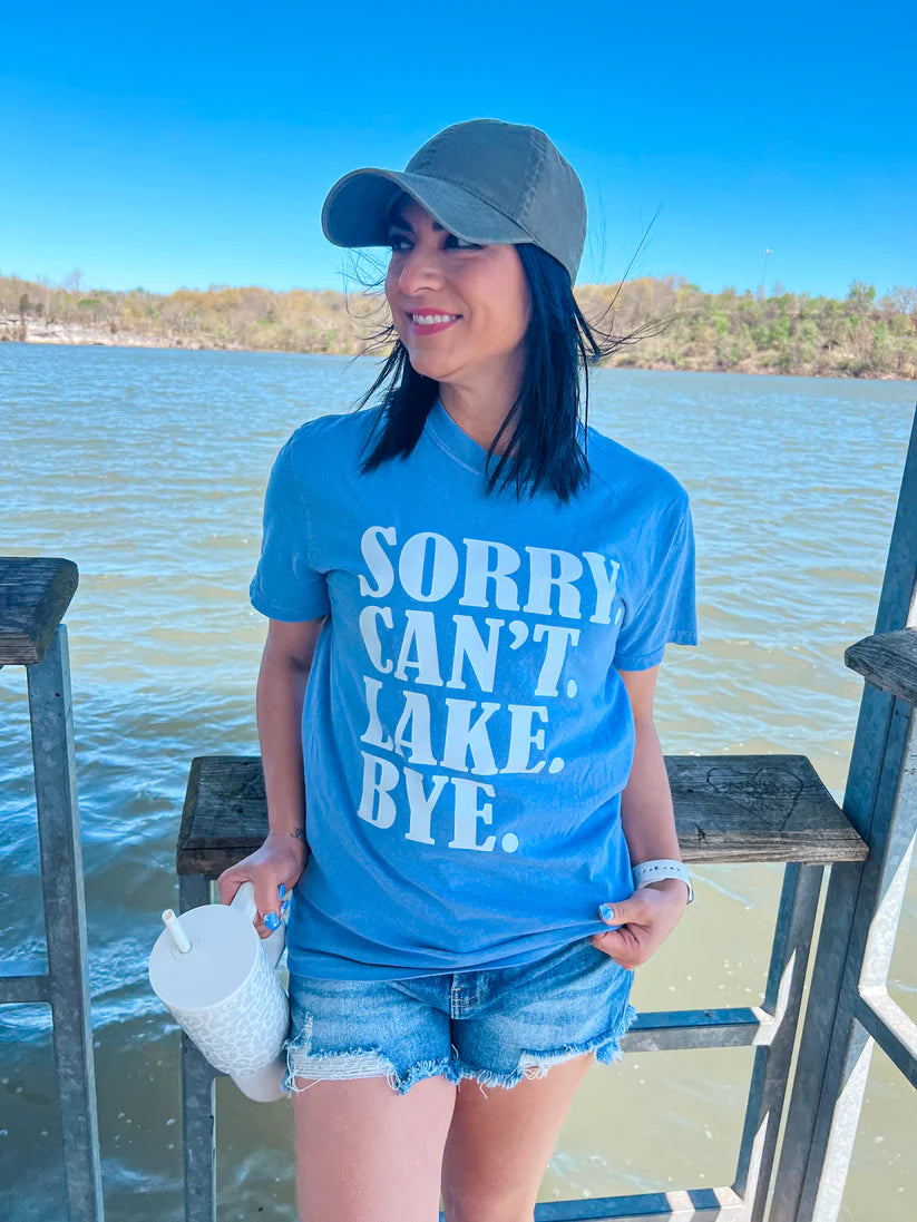 Sorry Can't Lake Tank- On COMFORT COLORS