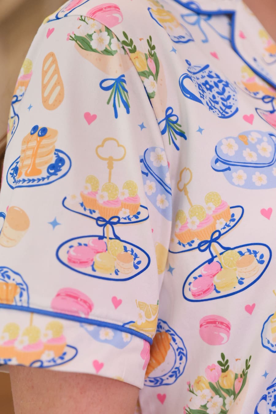 Sunday Brunch Ruffle Pajama Set