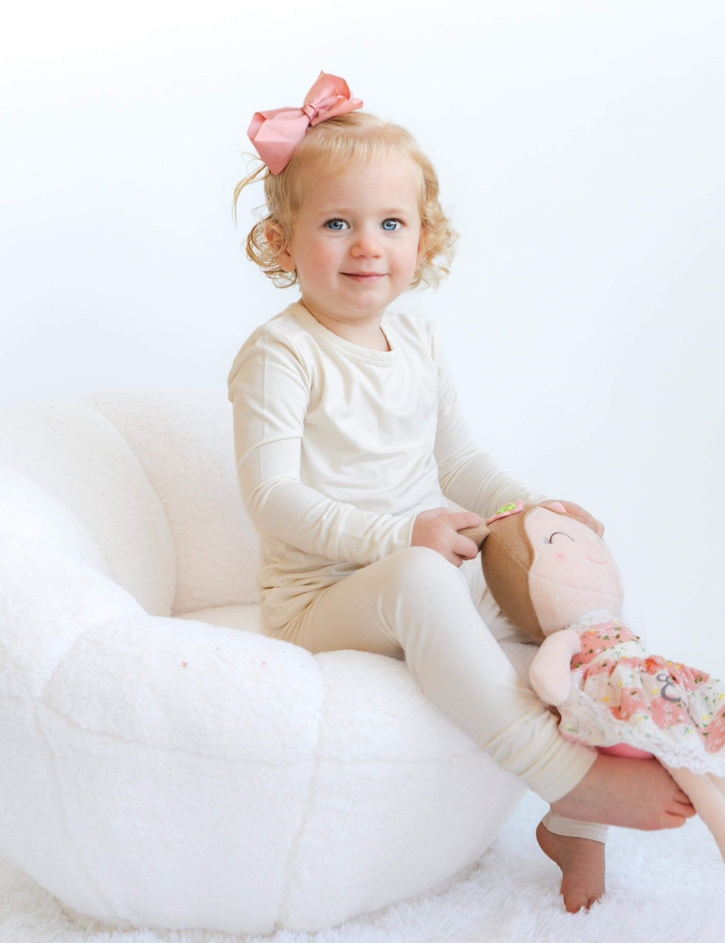 Two-Piece Pajamas - Cream