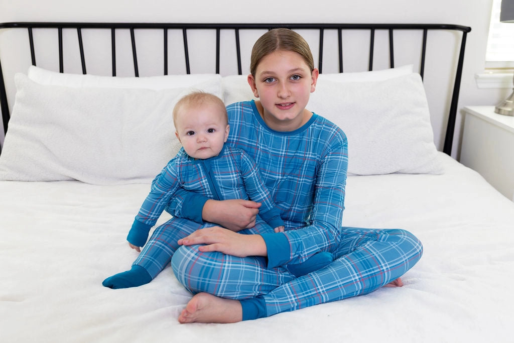 Eclipse Kids: Winter Plaid Bamboo Zippy
