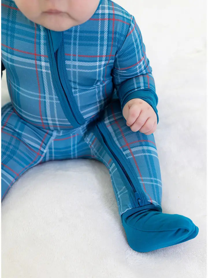 Eclipse Kids: Winter Plaid Bamboo Zippy