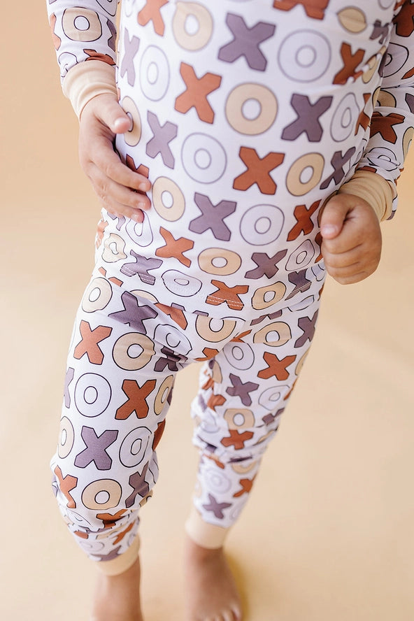 Lucky Panda Kids: XOXO Bamboo Two Piece Set