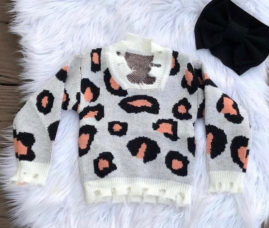 Leopard Distressed sweater