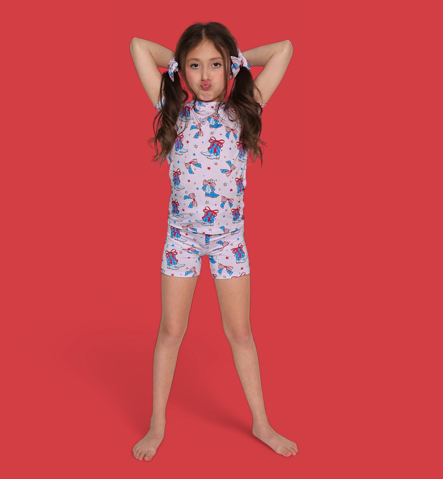 USA BOOTS N' BOWS DREAM SHORT SET