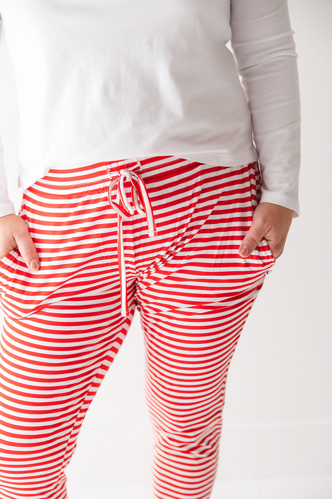 Red Stripes: Women's Joggers