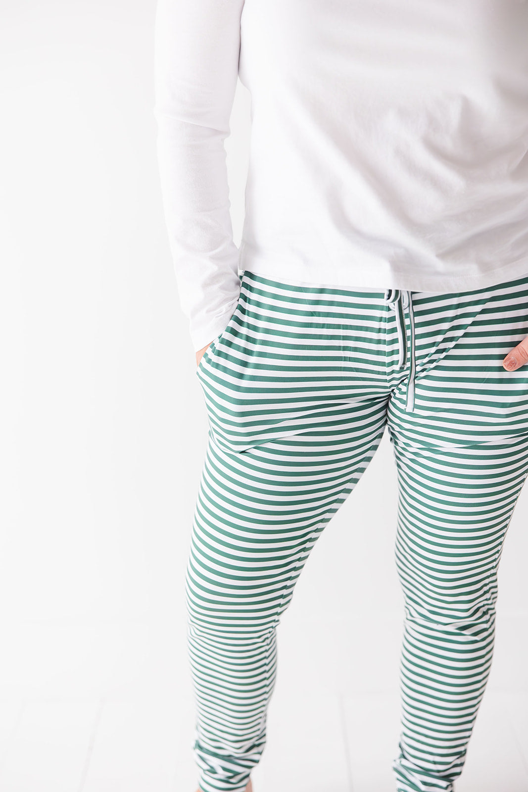 Green Stripes: Women's Joggers