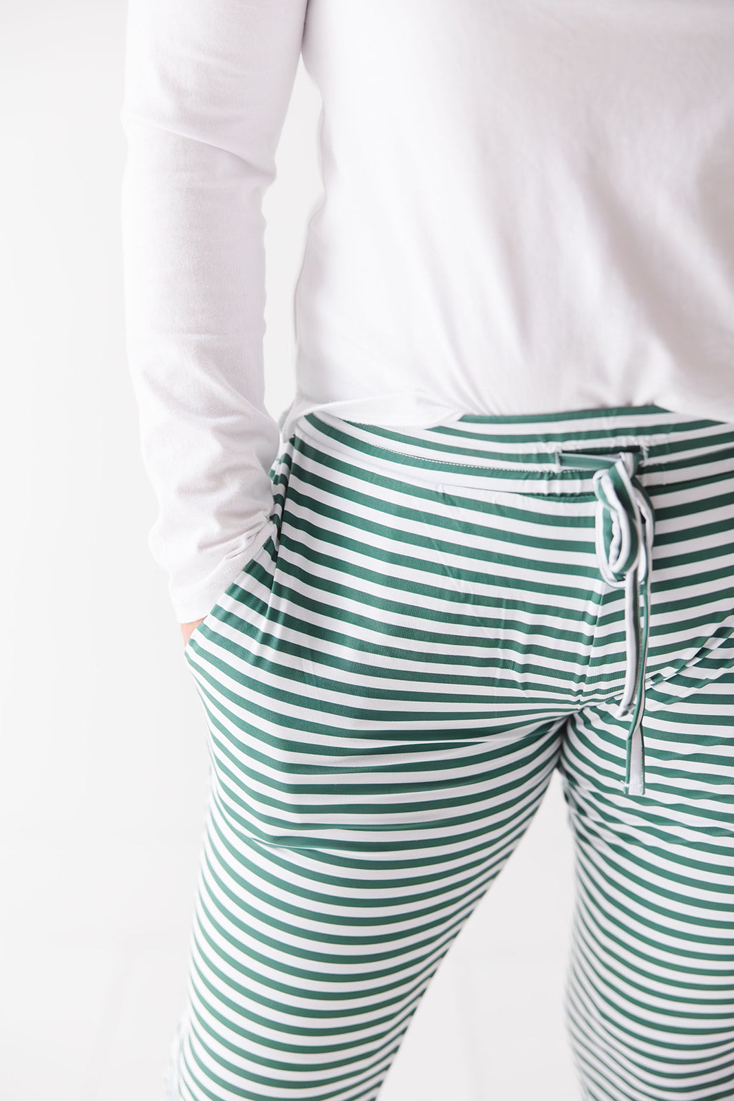 Green Stripes: Women's Joggers