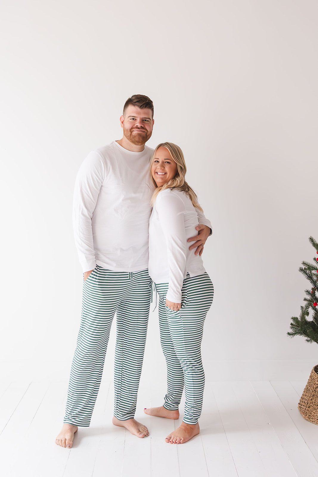 Green Stripes: Women's Joggers