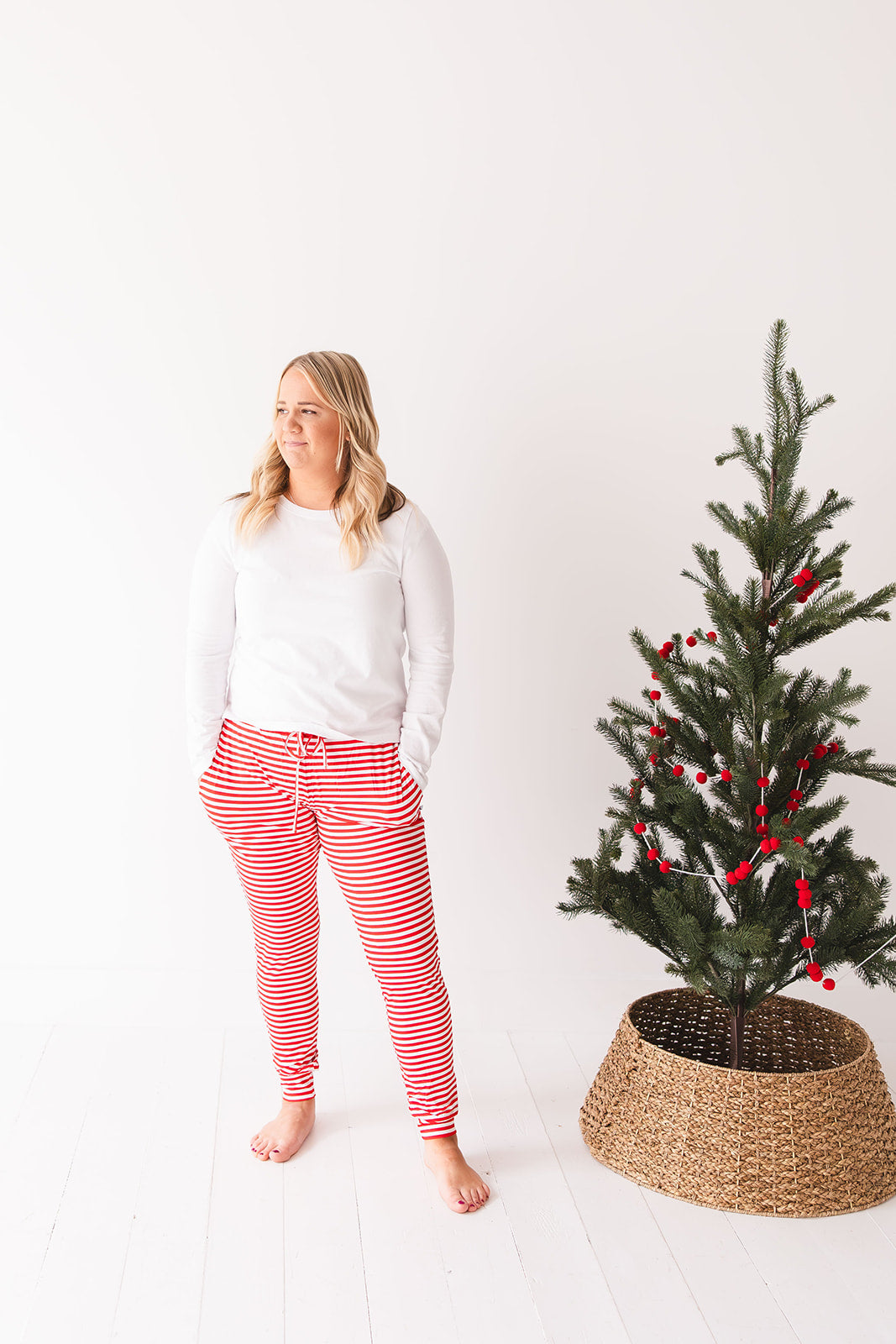 Red Stripes: Women's Joggers