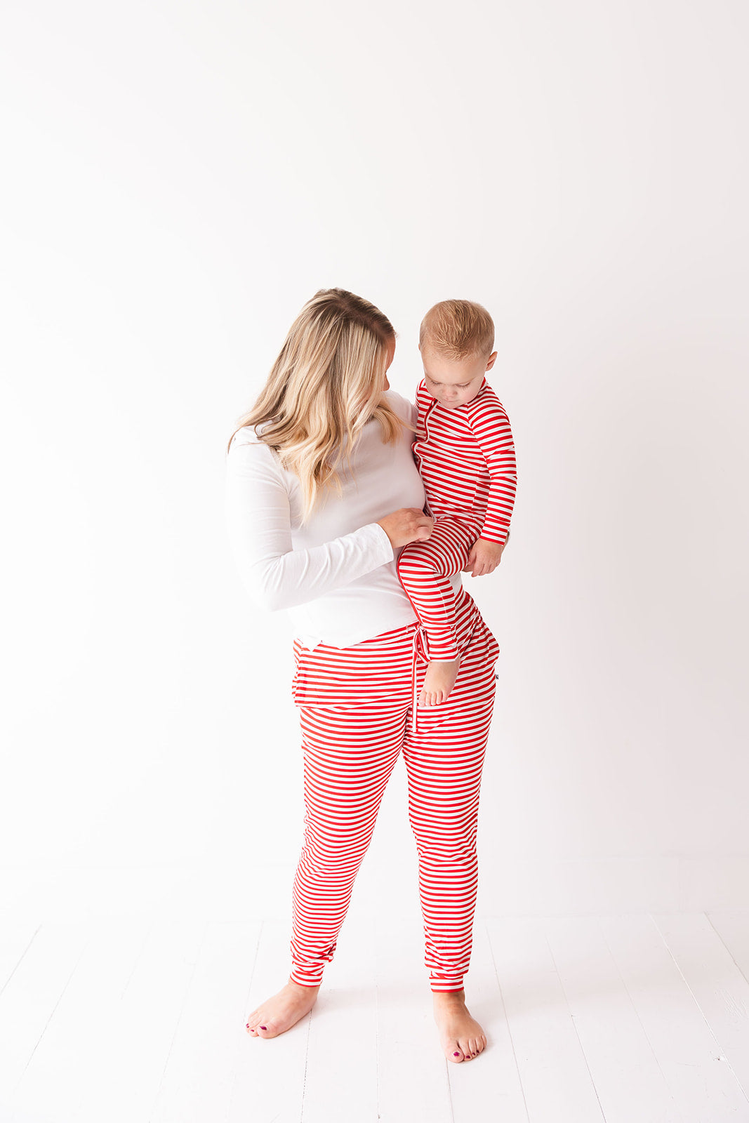 Red Stripes: Women's Joggers