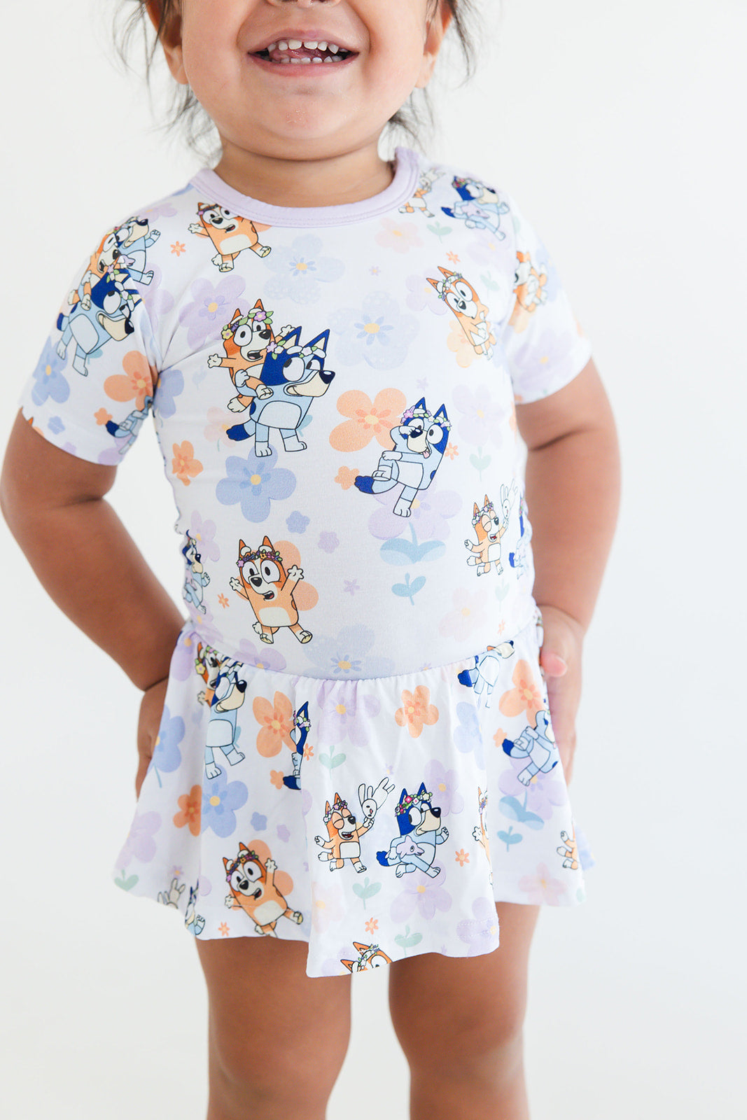 Pups & Petals: Baby Twirl Dress Onesie