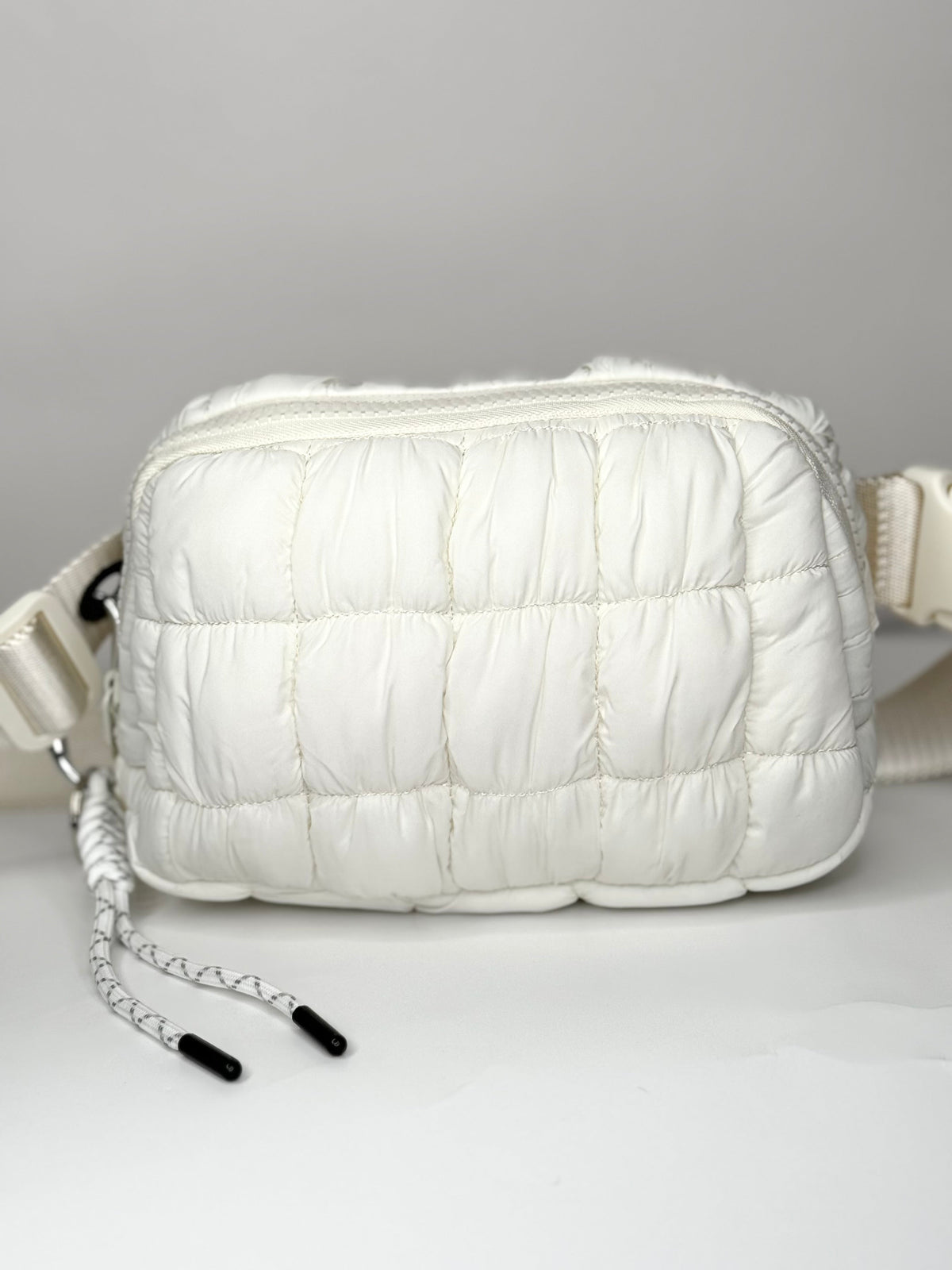 Puff Iris Crossbody Bag (1140-21#) - Adjustable Strap and Zipper Closure - By Iris & Rainbow