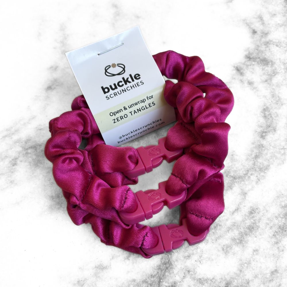 MINI 3-Pack Buckle Scrunchies Bundle - No Snagging, No Tangles