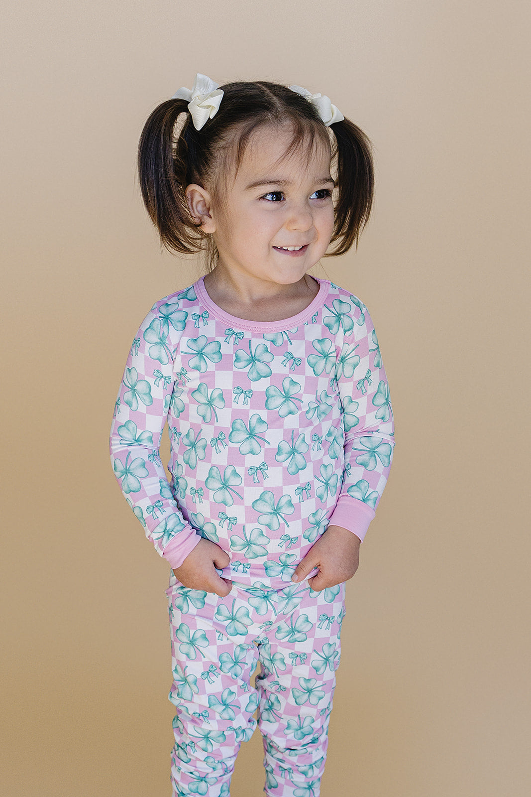 Bamboo Two Piece Set | Shamrock & Bows