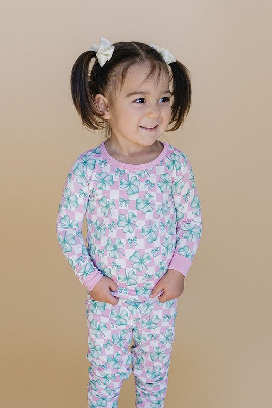 Bamboo Two Piece Set | Shamrock & Bows