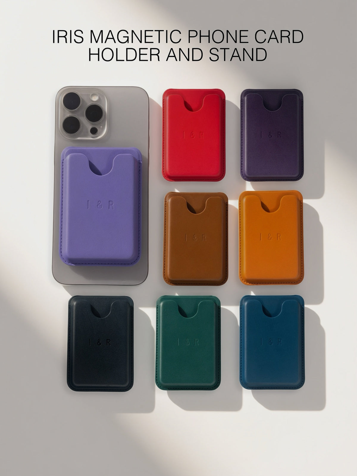 Iris Magnetic RFID Phone Card Holder and Stand (#8039) By Iris & Rainbow