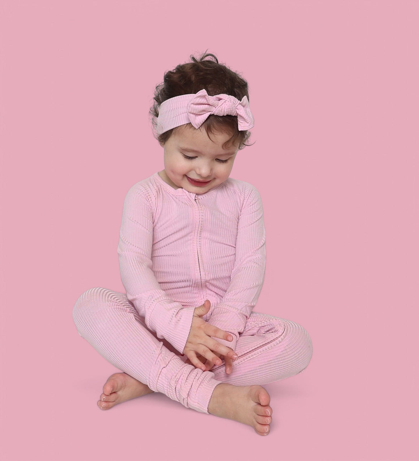 PINK ROSE RIB DREAM BOW