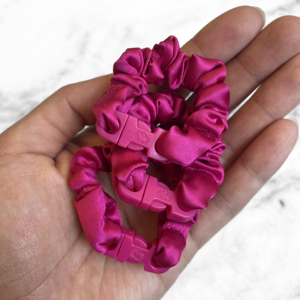 BABY 3-Pack Buckle Scrunchies Bundle - No Snagging, No Tangles