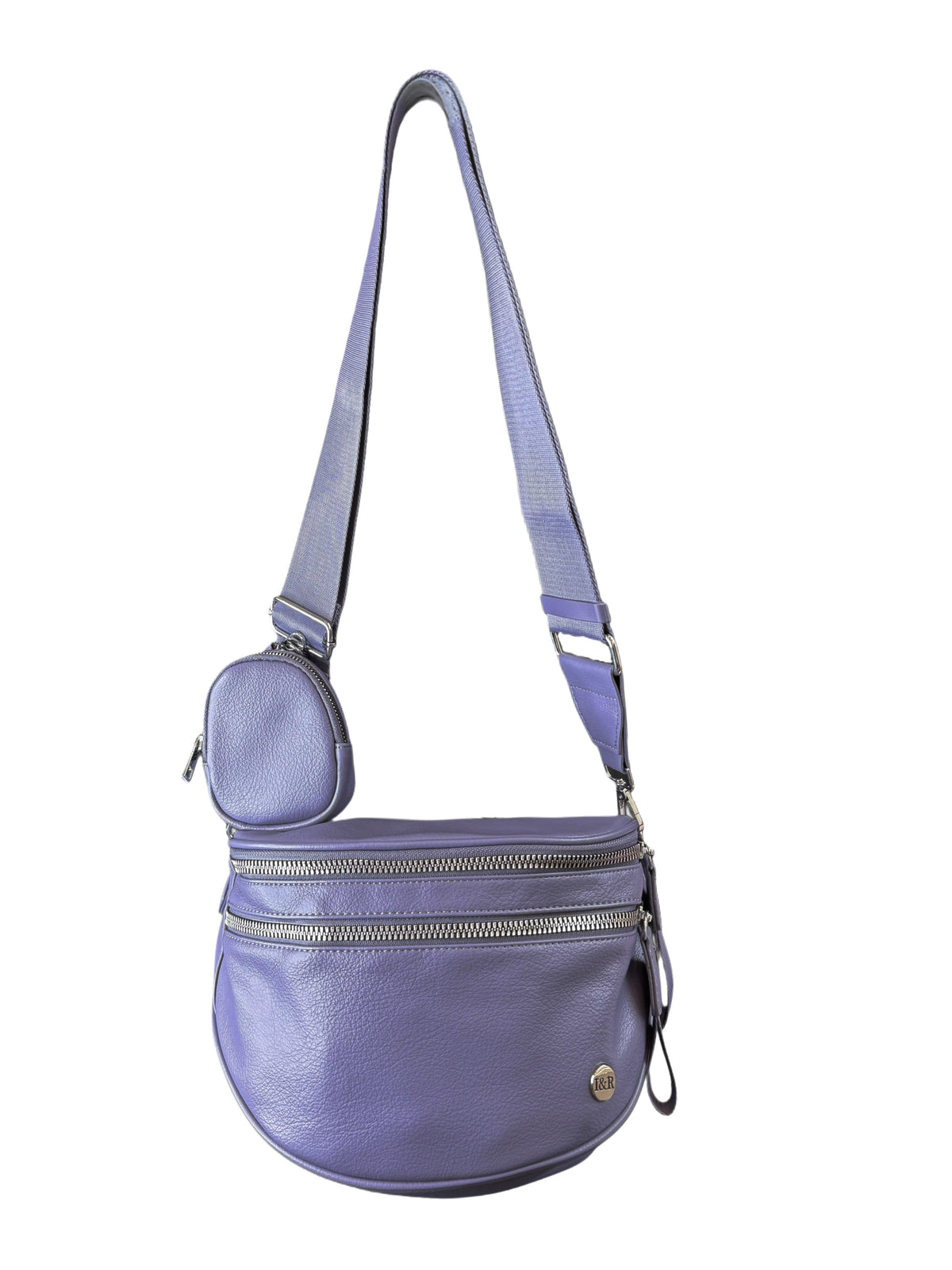 Iris June Best Version Faux Leather Bag (#8063) Detachable Strap Hip Bag with Coin Purse - By Iris & Rainbow