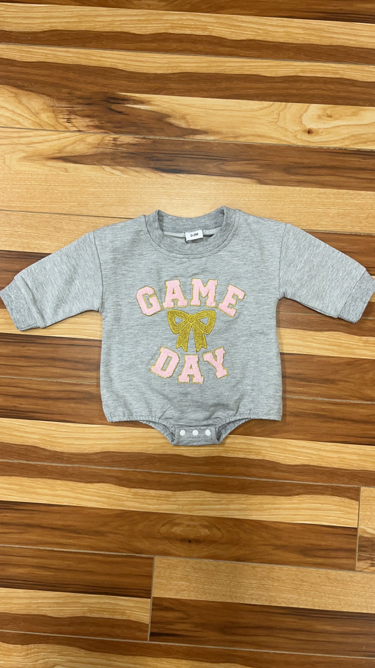 Bow Game Day Bubble Romper