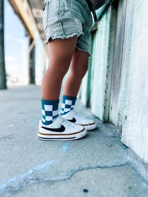 Teal Check