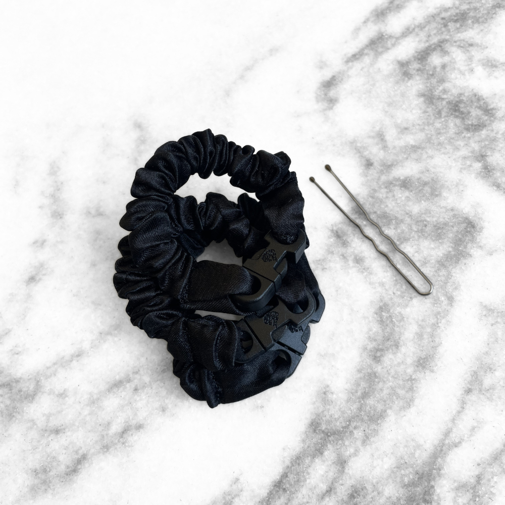 BABY 3-Pack Buckle Scrunchies Bundle - No Snagging, No Tangles