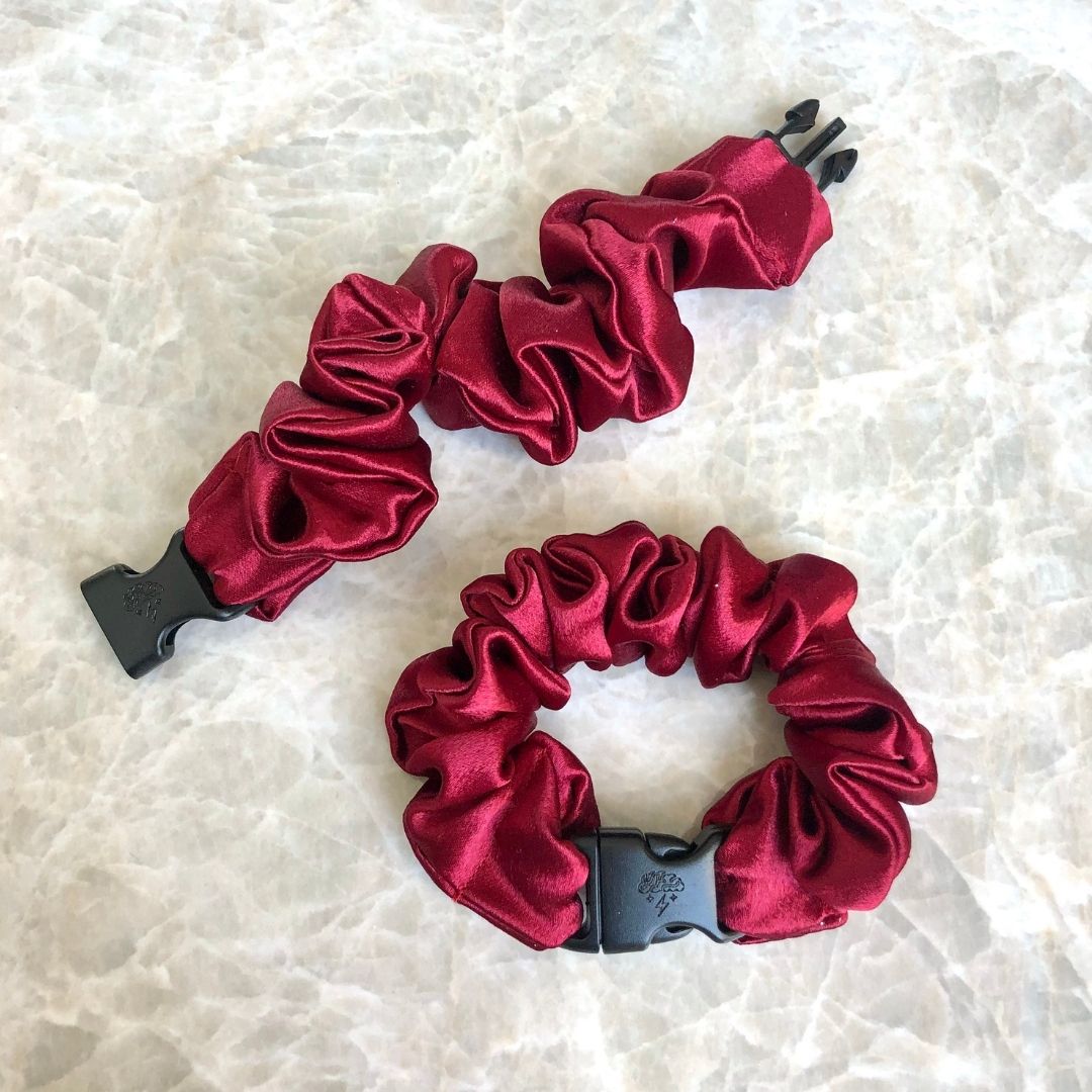 Buckle Scrunchie - Vibrant Solid Colors - No Snagging, No Tangles