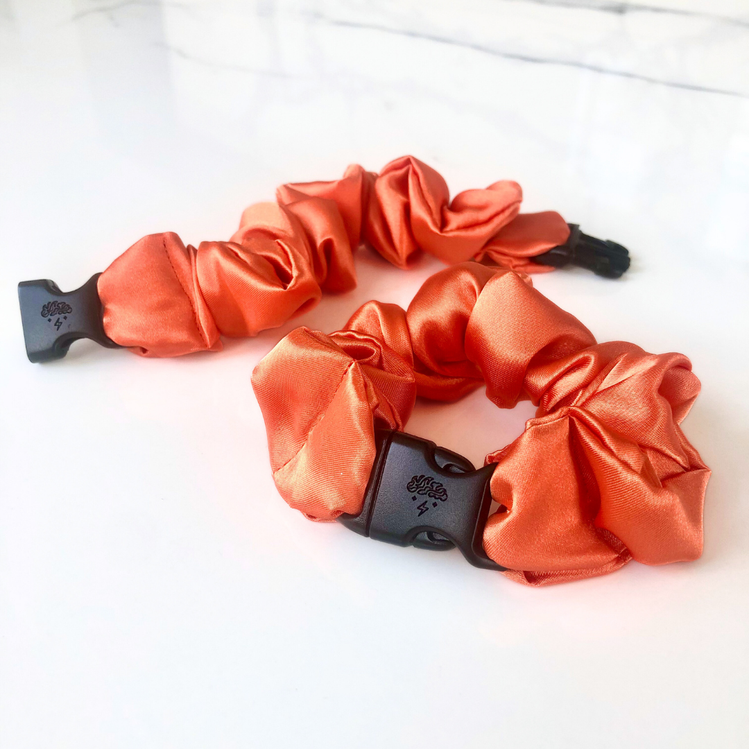 Buckle Scrunchie - Vibrant Solid Colors - No Snagging, No Tangles