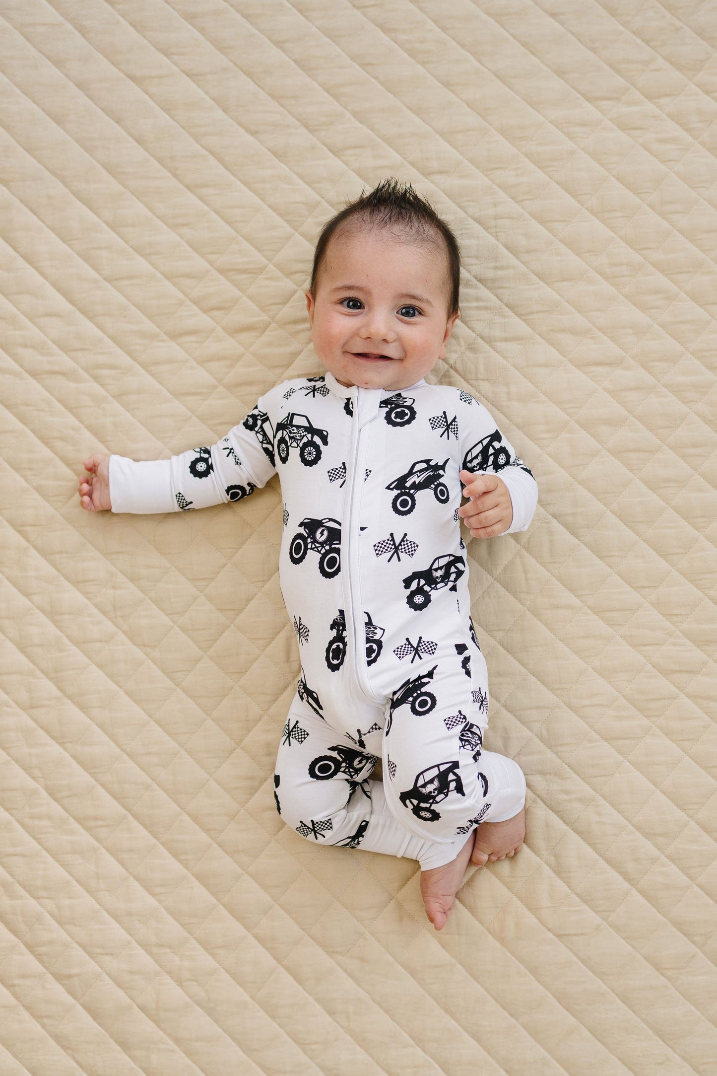 Bamboo Zip Romper | Monster Blaze
