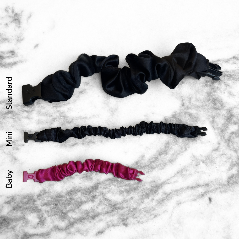 BABY 3-Pack Buckle Scrunchies Bundle - No Snagging, No Tangles