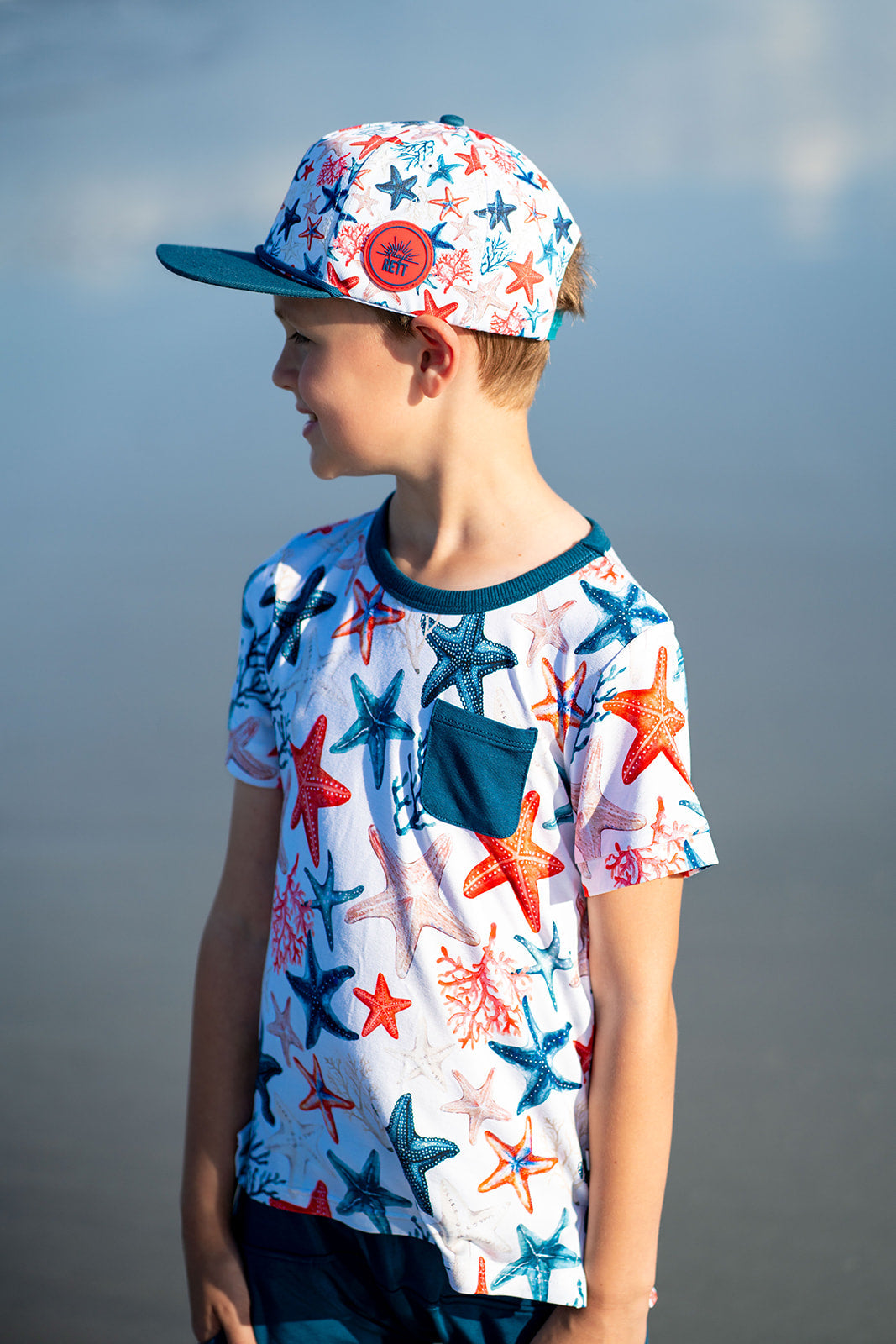 Star-Spangled Starfish Pocket Tee