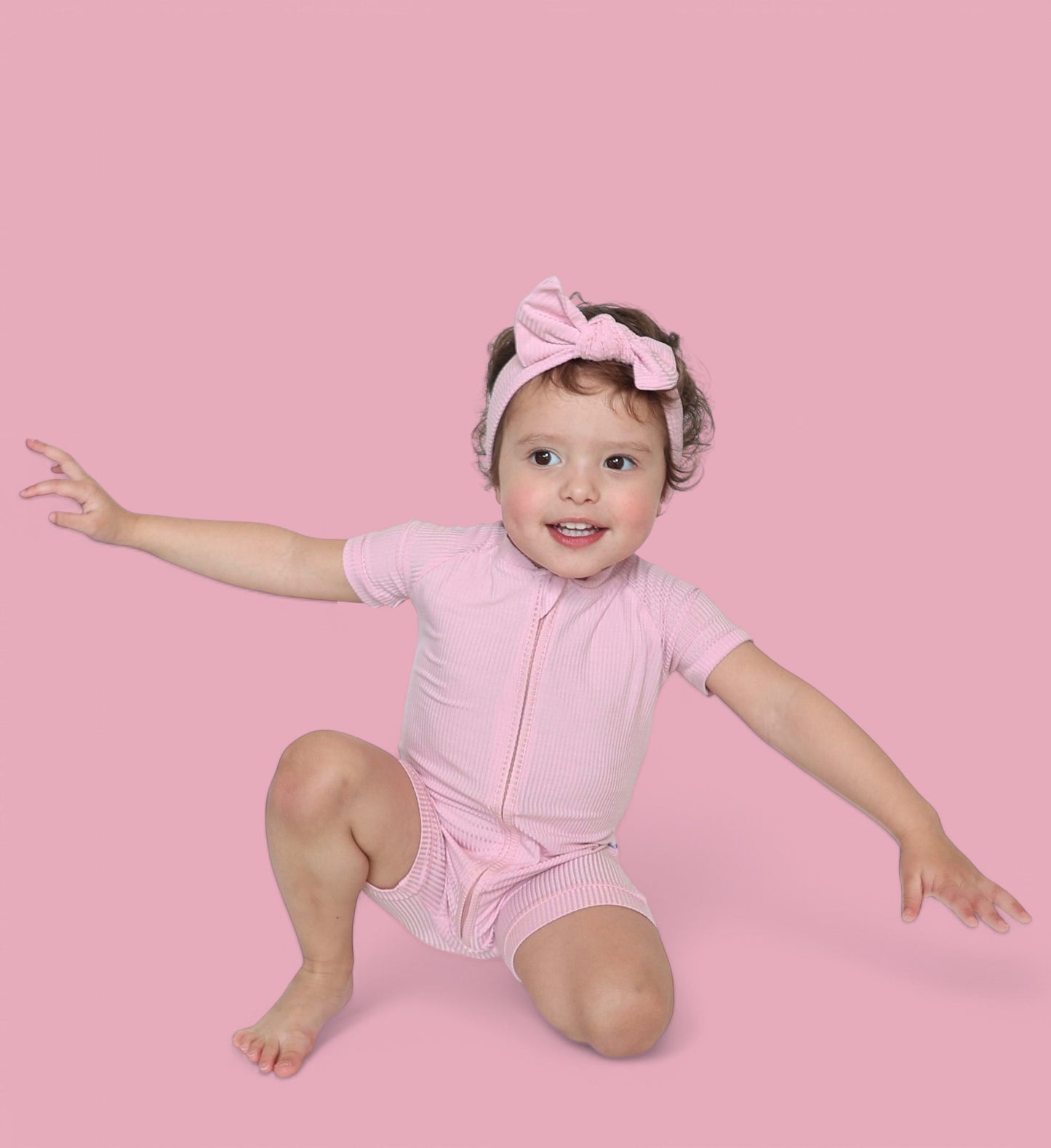 PINK ROSE RIB DREAM BOW