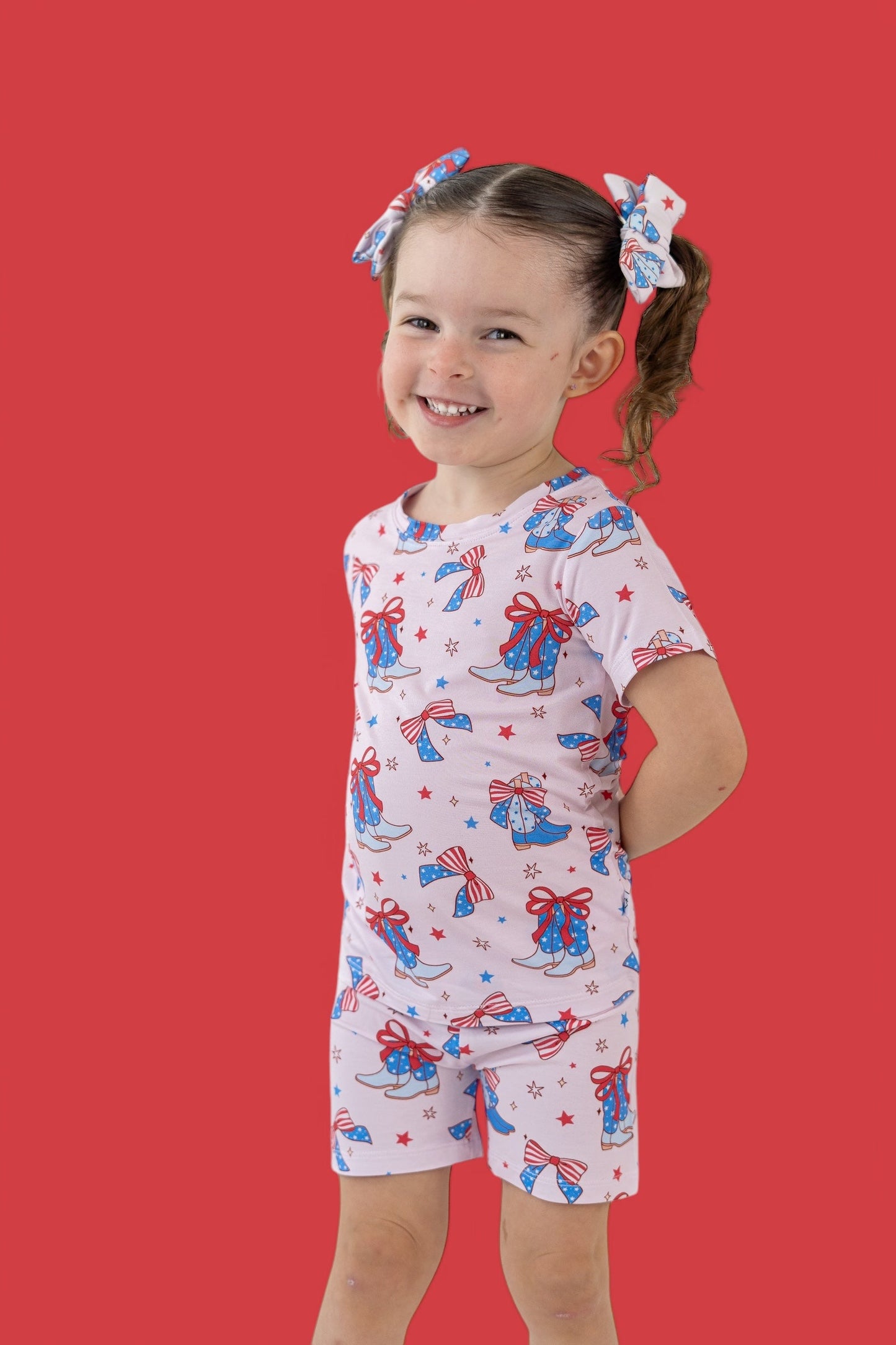 USA BOOTS N' BOWS DREAM SHORT SET