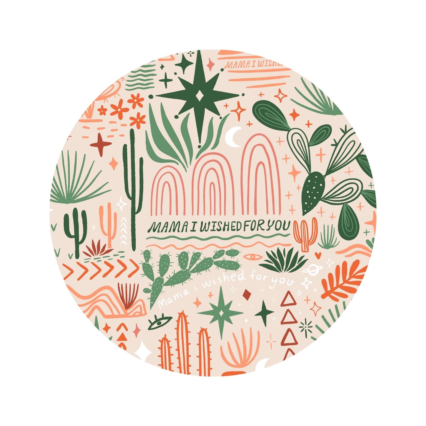 The SoftKnot Bow | Desert Cactus Vibes | "Mama, I Wished for You"
