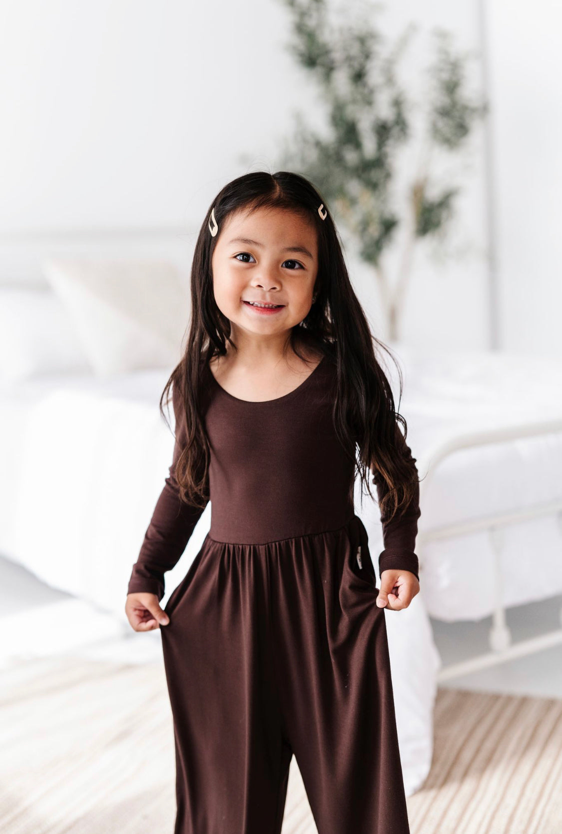 Espresso Neutrals Wide Leg Romper