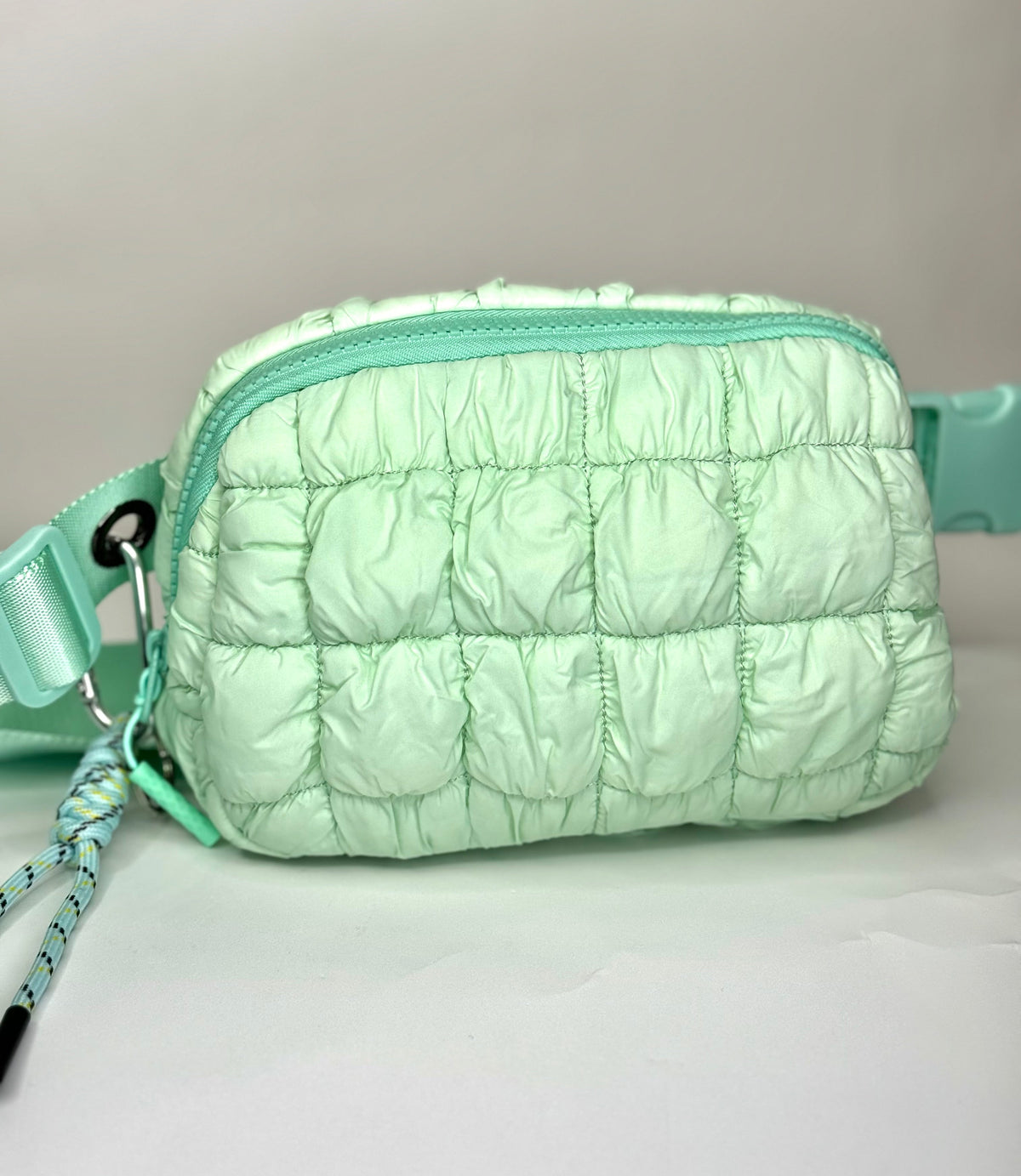 Puff Iris Crossbody Bag (1140-21#) - Adjustable Strap and Zipper Closure - By Iris & Rainbow