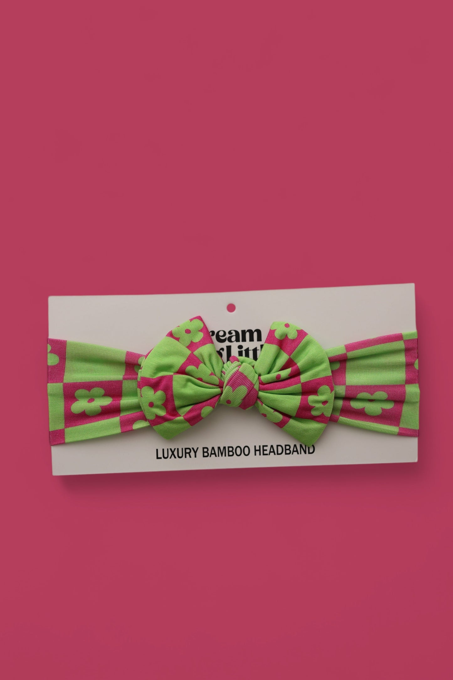 WILD DAISY CHECKERS DREAM BOW