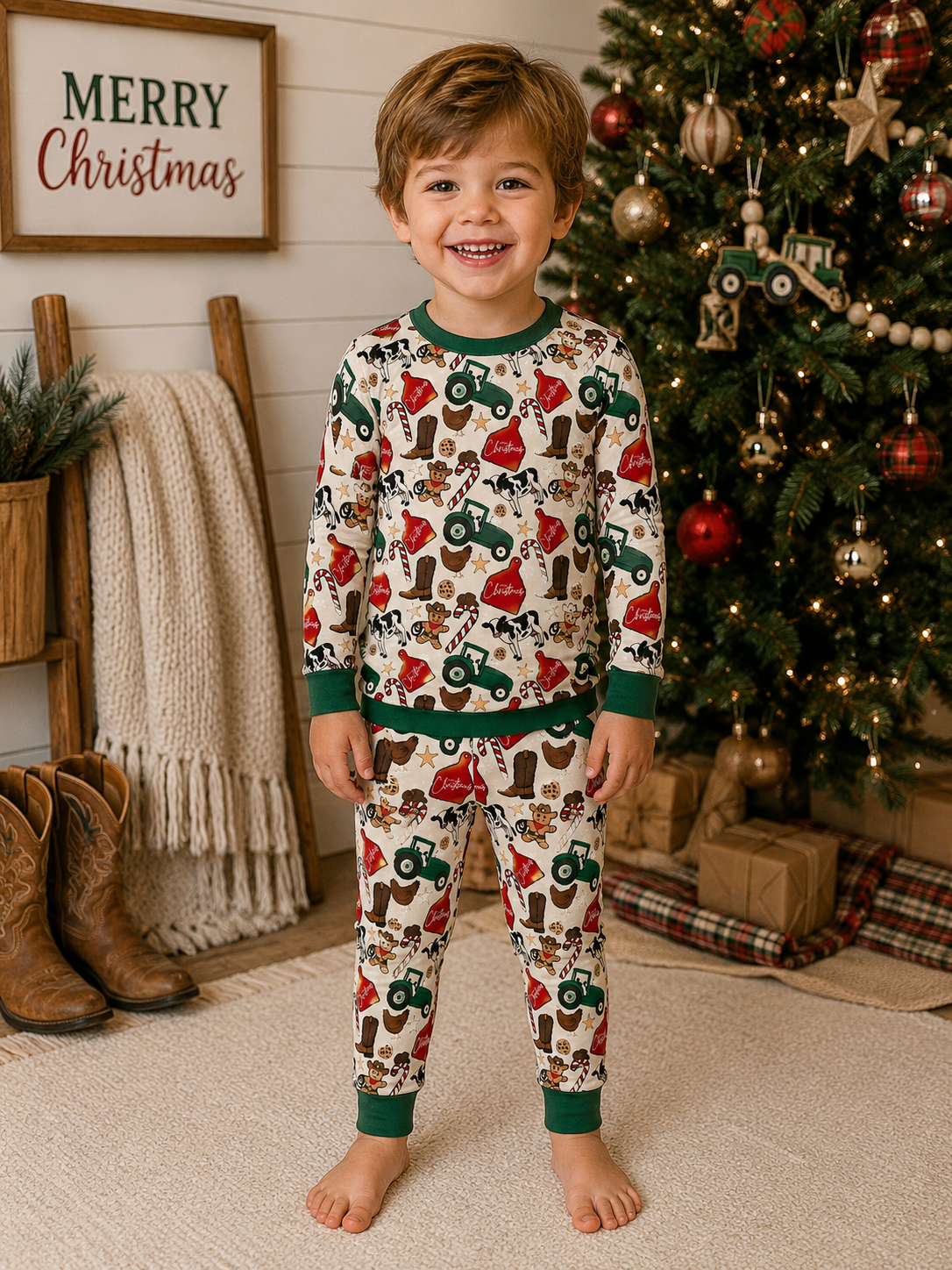 Cowboy Christmas Bamboo