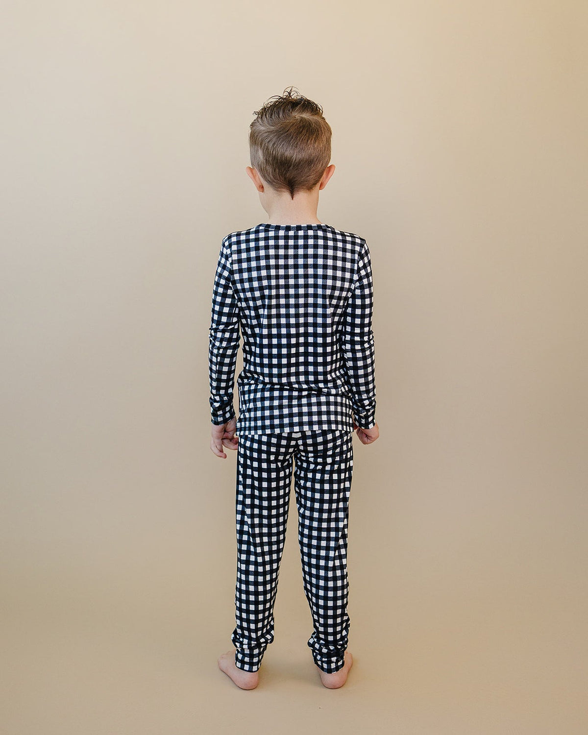 Bamboo Two Piece Set | Black Gingham