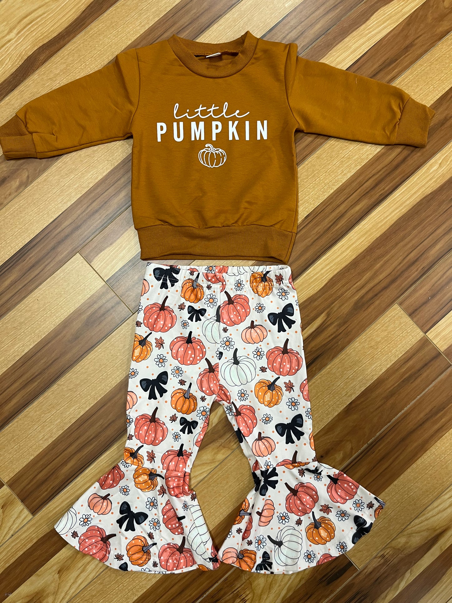 Little Pumpkin Bell Bottom Set