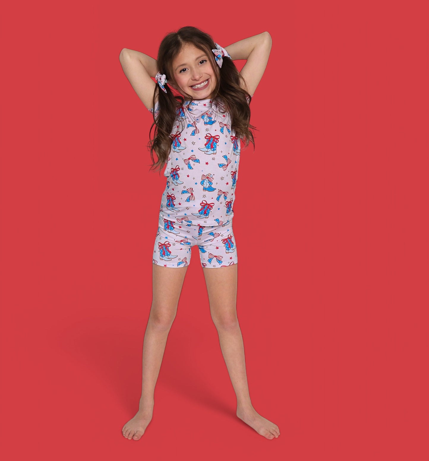 USA BOOTS N' BOWS DREAM SHORT SET